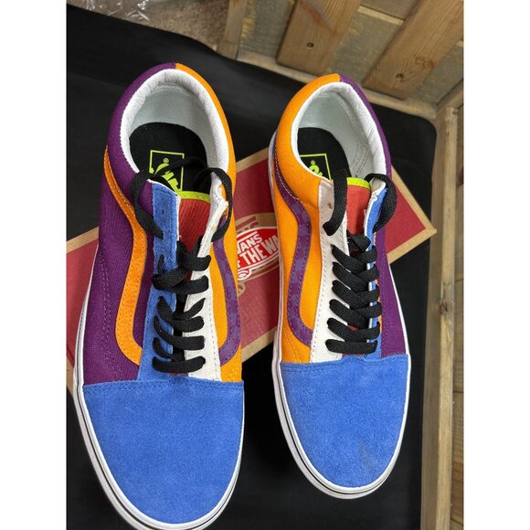 Vans Old Skool Mix & Match Sneakers Mens 10.5 Womens 12 Multicolor Suede Canvas - Picture 2 of 9
